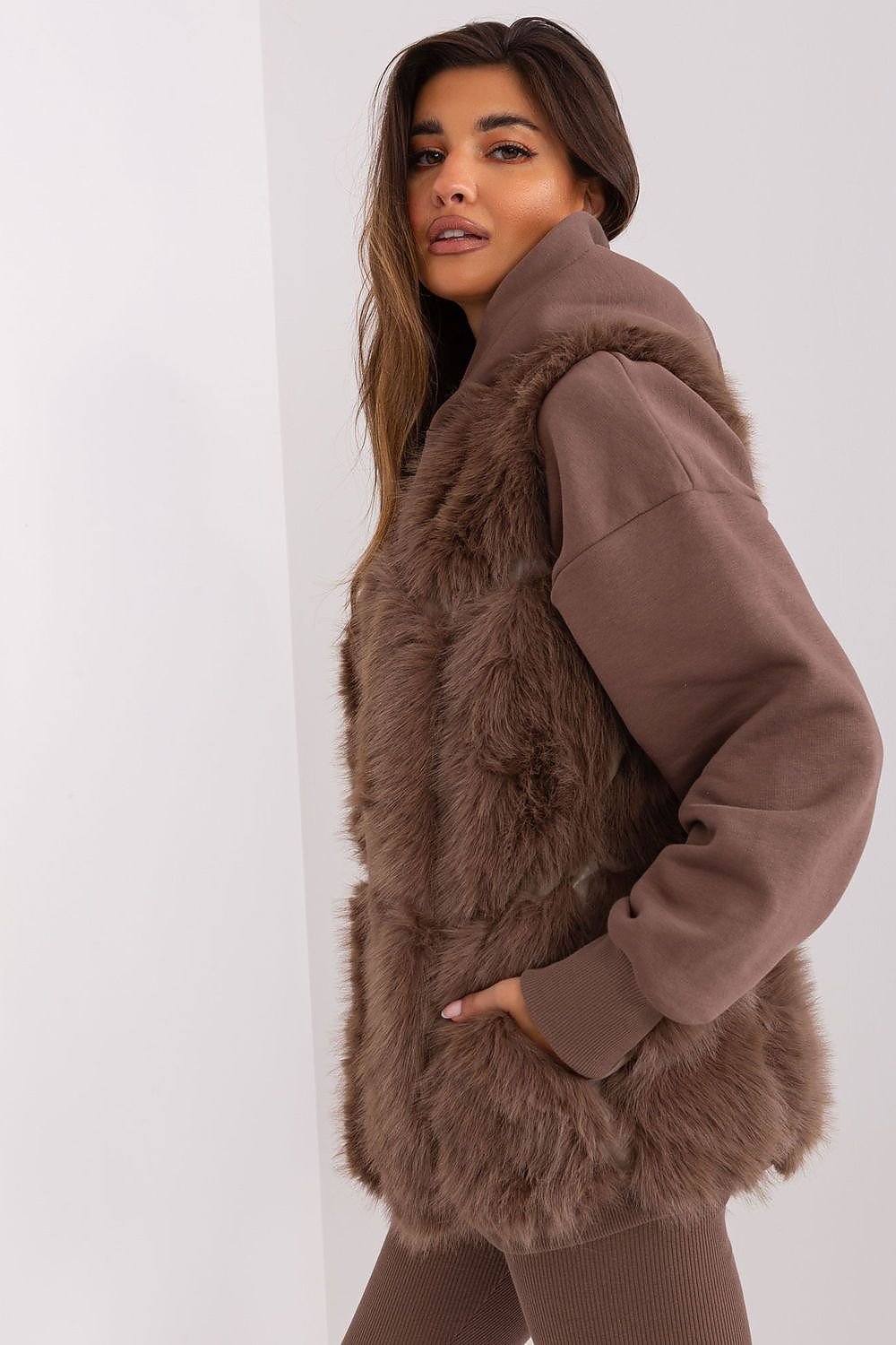 GILET FAUSSE FOURRURE
