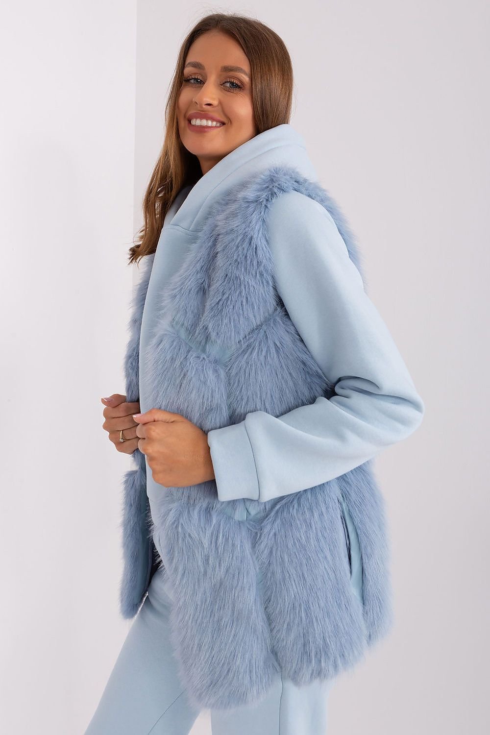 GILET FAUSSE FOURRURE