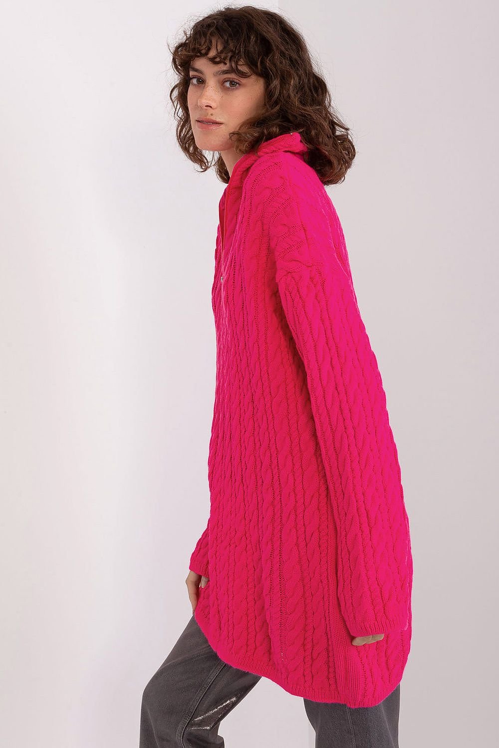 PULL LONG TOSADÉ À COL ROULÉ EN LAINE