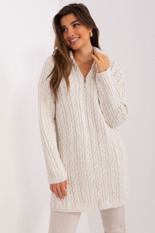 PULL LONG TOSADÉ À COL ROULÉ EN LAINE