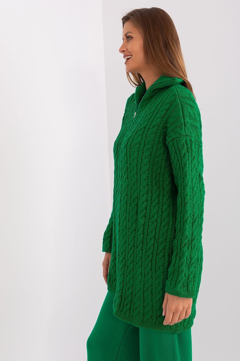 PULL LONG TOSADÉ À COL ROULÉ EN LAINE