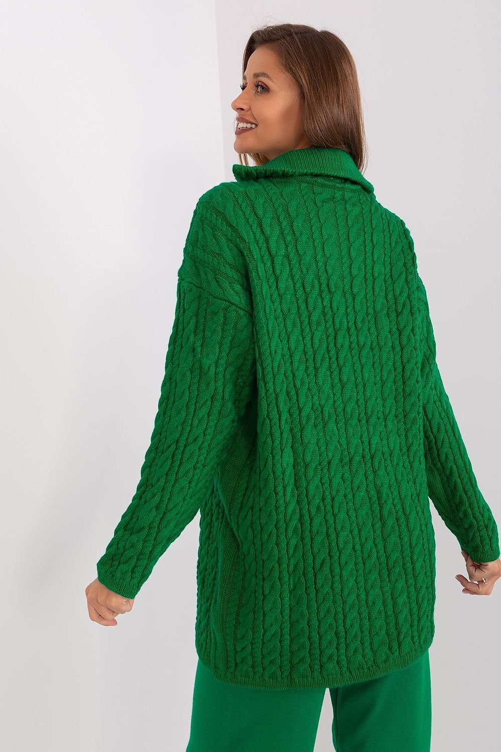 PULL LONG TOSADÉ À COL ROULÉ EN LAINE
