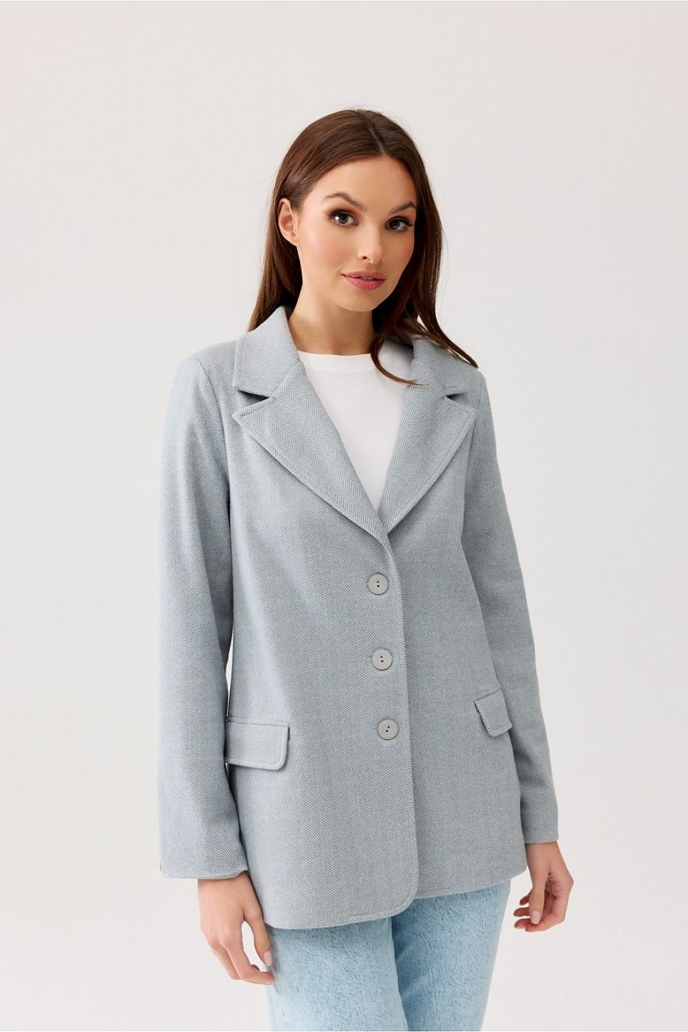 BLAZER CLASSIQUE À SIMPLE BOUTONNAGE