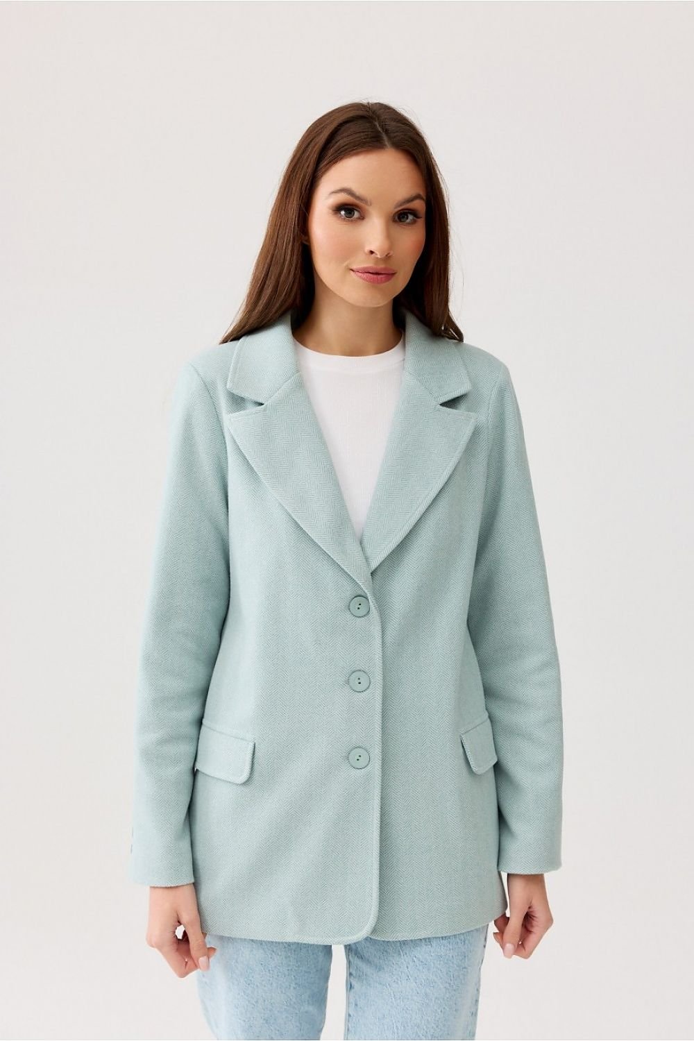 BLAZER CLASSIQUE À SIMPLE BOUTONNAGE