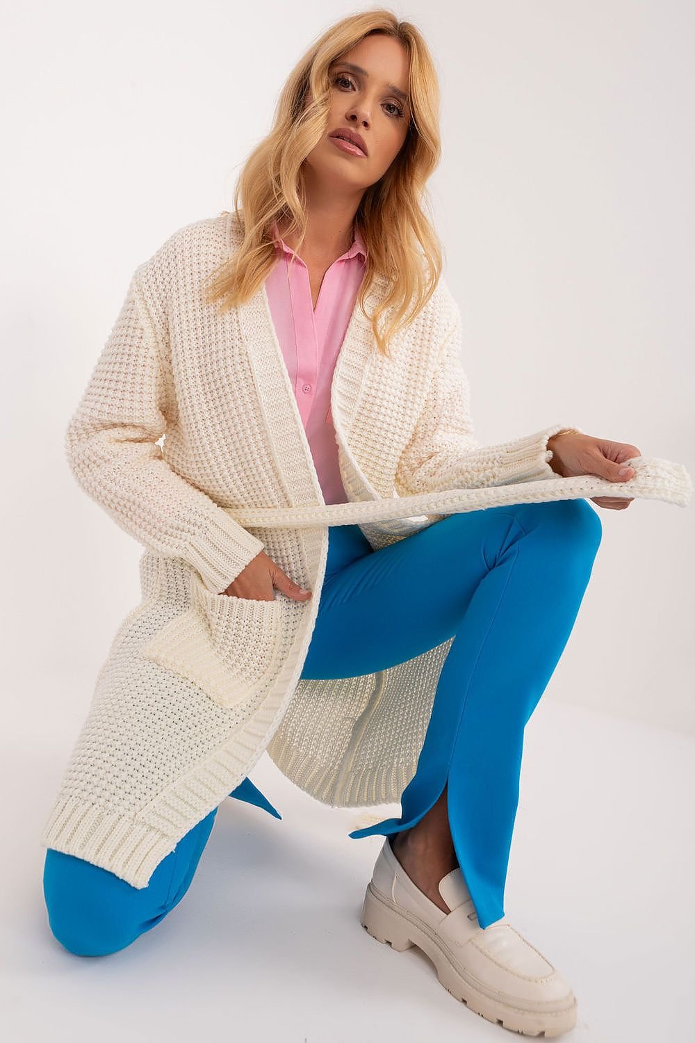 GILET CARDIGAN EN LAINE & ACRYLIQUE