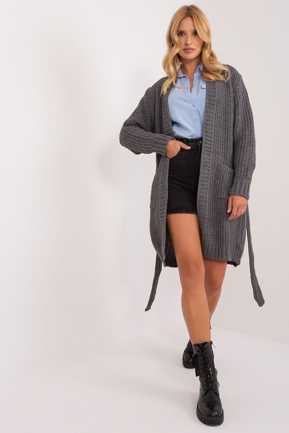 GILET CARDIGAN EN LAINE & ACRYLIQUE