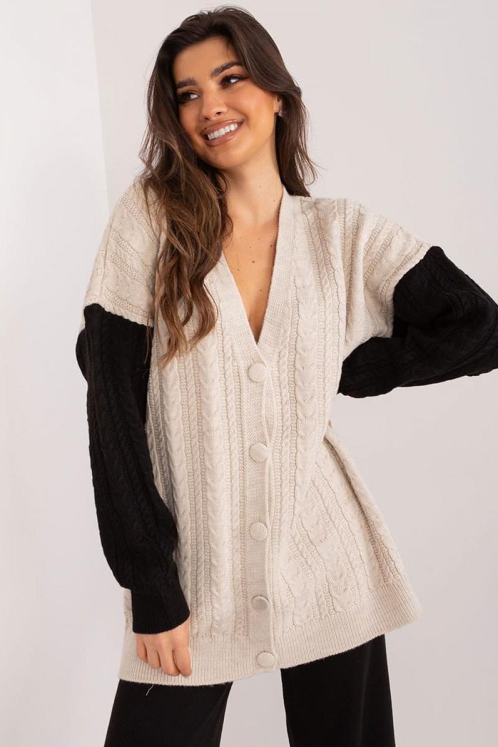 CARDIGAN GILET MI LONG DÉCONTRACTÉ
