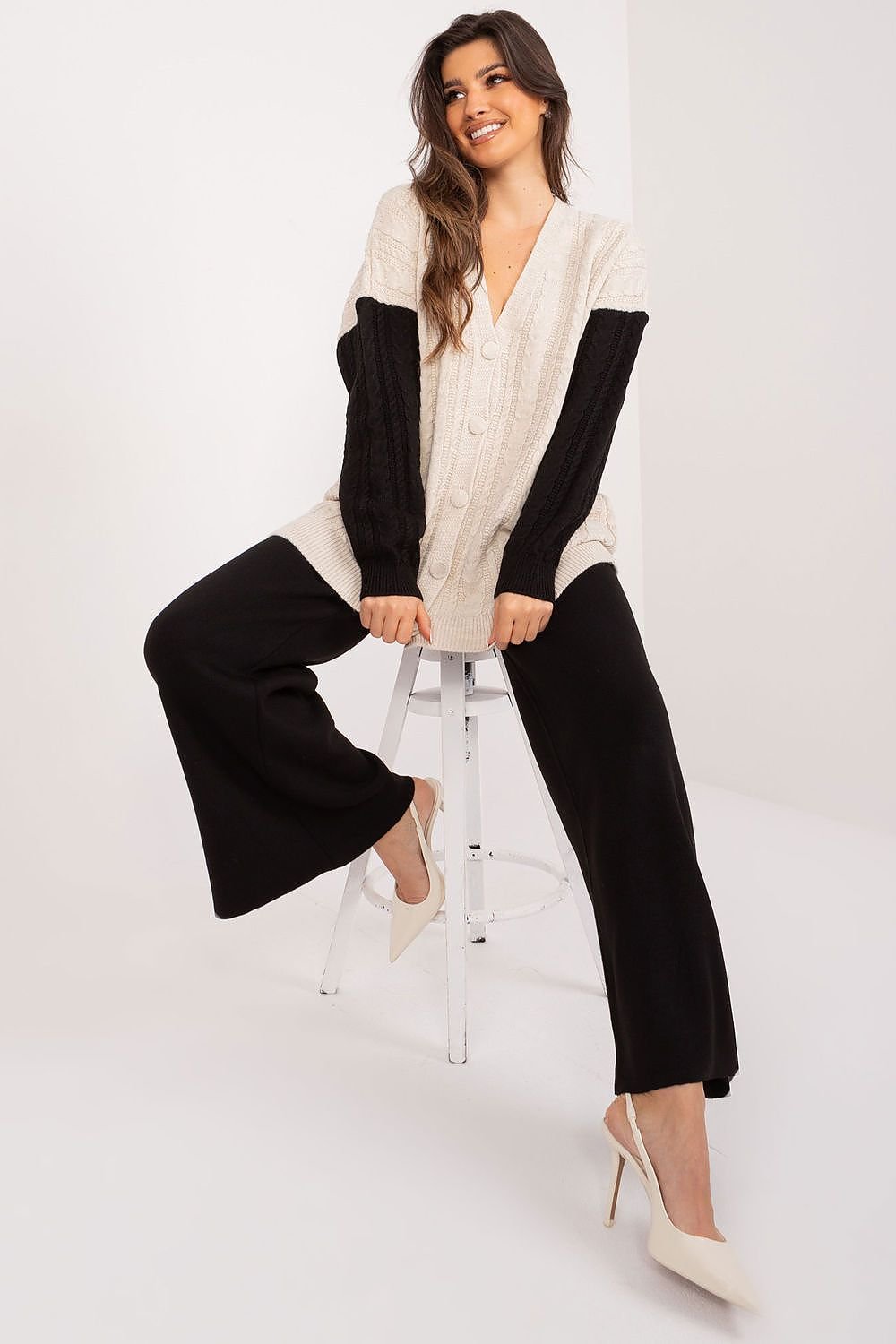 CARDIGAN GILET MI LONG DÉCONTRACTÉ