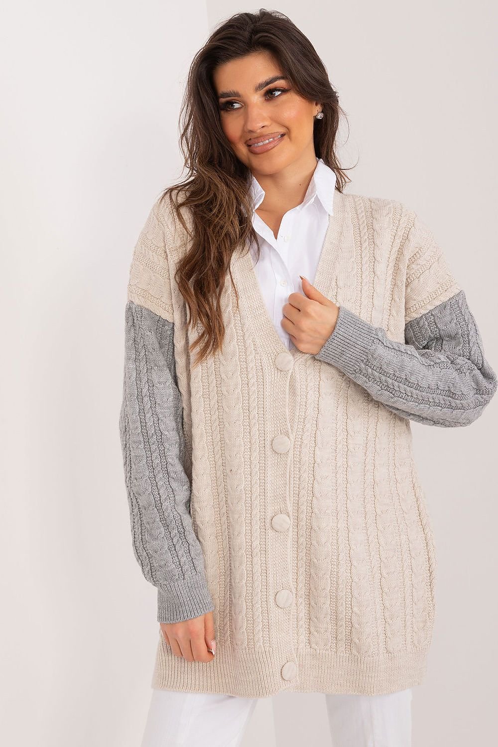 CARDIGAN GILET MI LONG DÉCONTRACTÉ