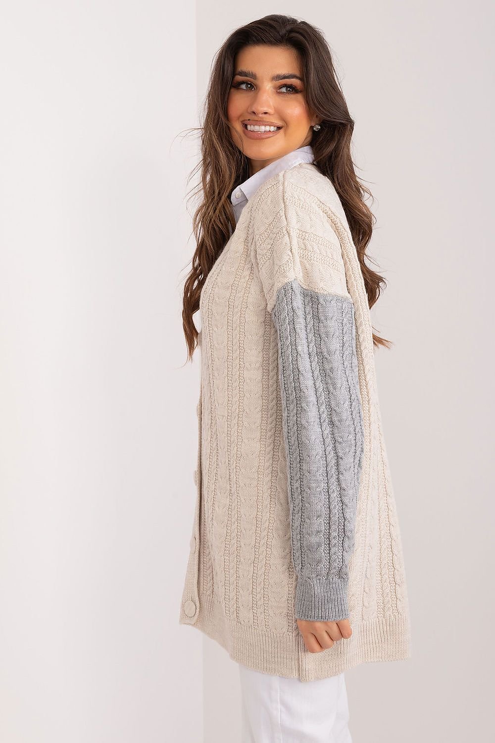 CARDIGAN GILET MI LONG DÉCONTRACTÉ