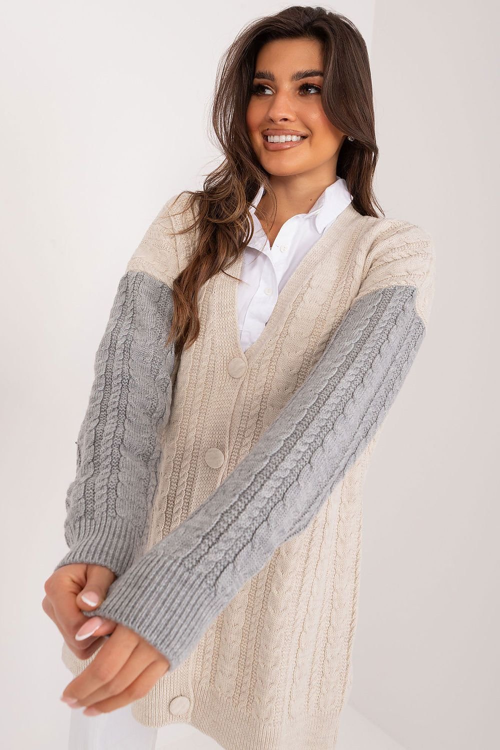 CARDIGAN GILET MI LONG DÉCONTRACTÉ