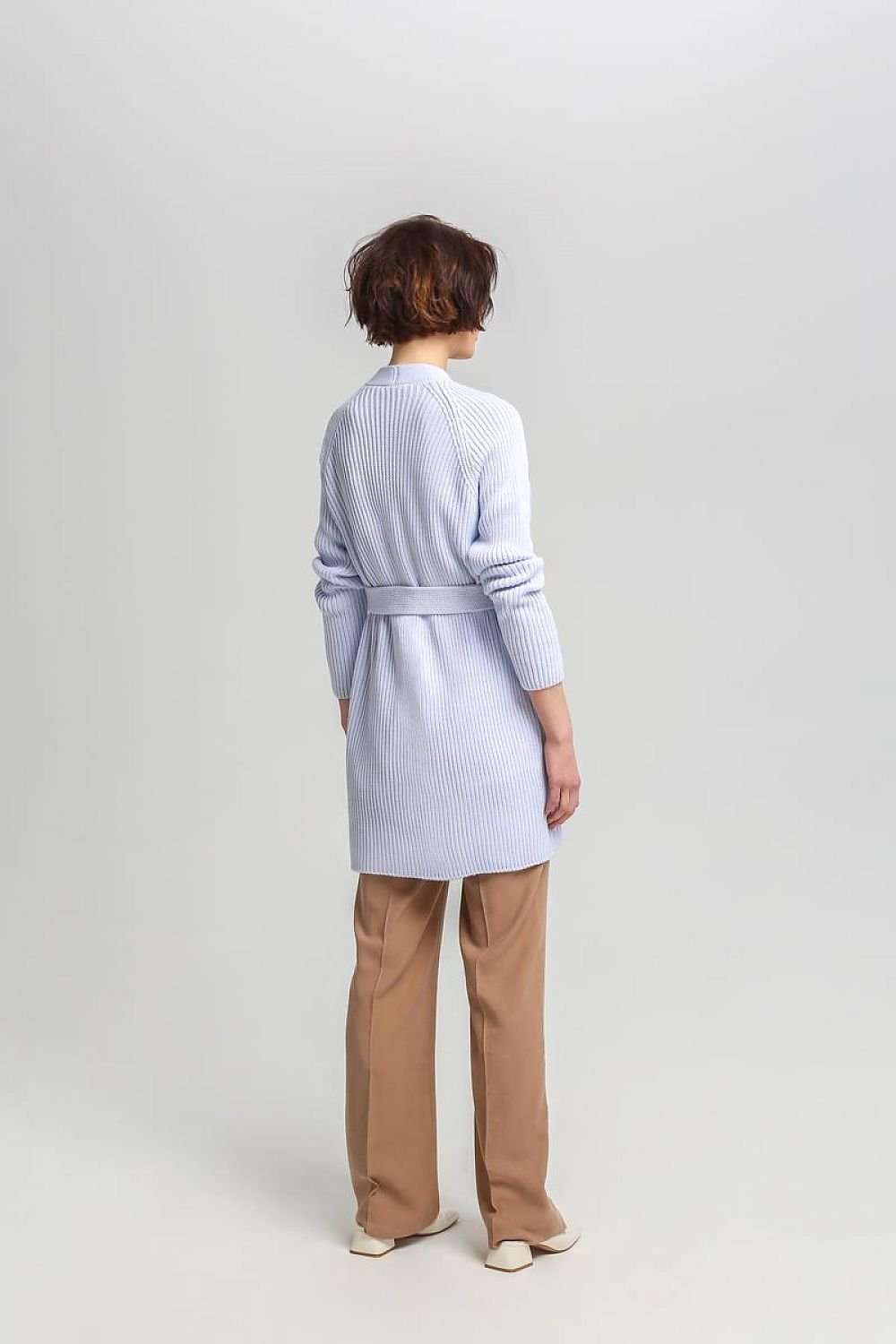 GILET MI-LONG CÔTELÉ