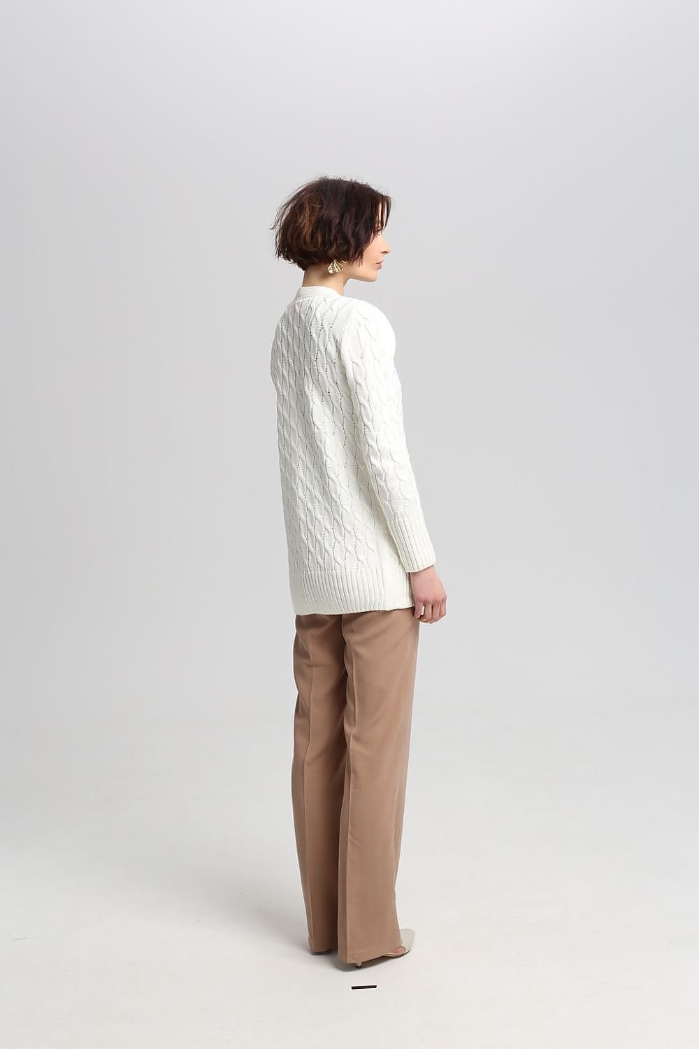 CARDIGAN GILET BOUTONNÉ TISSÉ