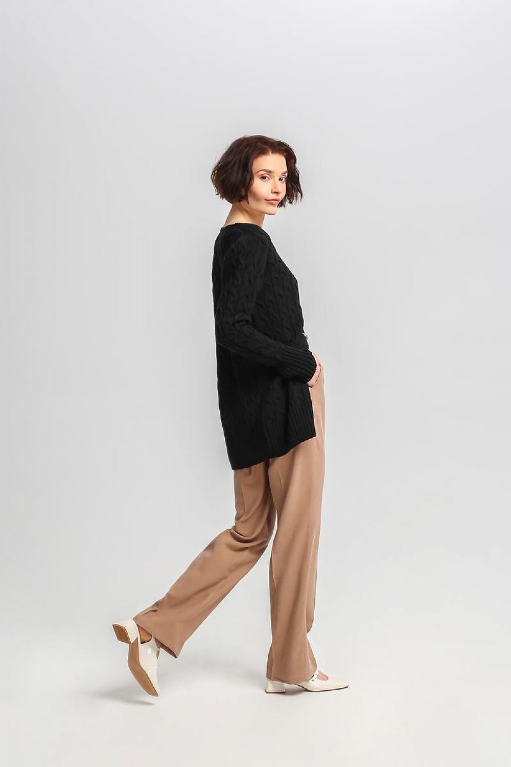 CARDIGAN GILET BOUTONNÉ TISSÉ