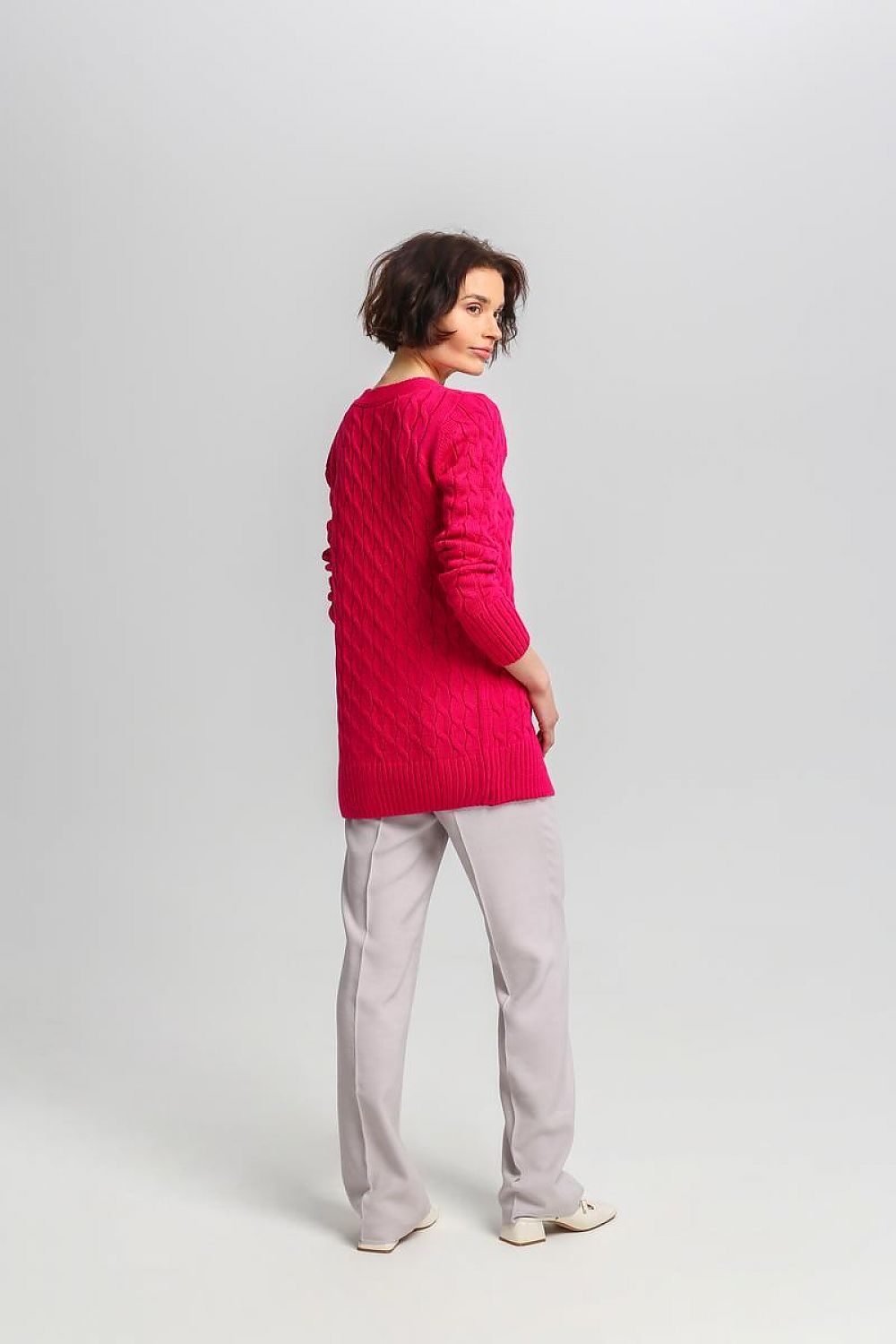 CARDIGAN GILET BOUTONNÉ TISSÉ