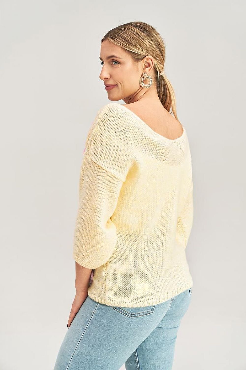 PULL À MOTIFS ROSES
