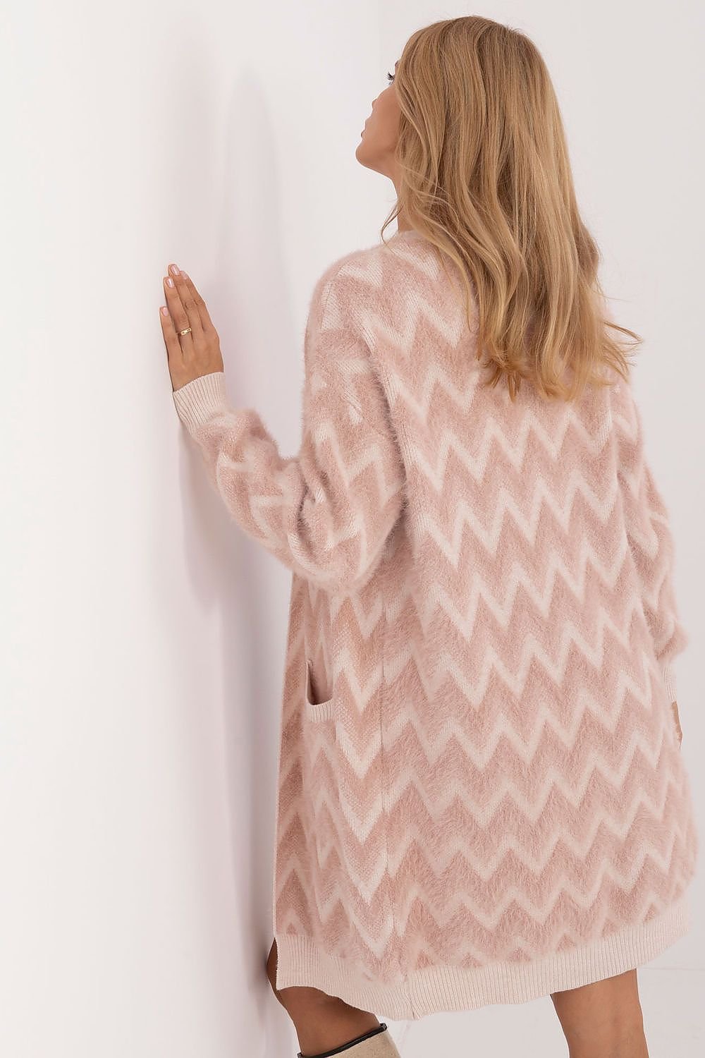 GILET À MOTIFS GÉOMÉTRIQUE