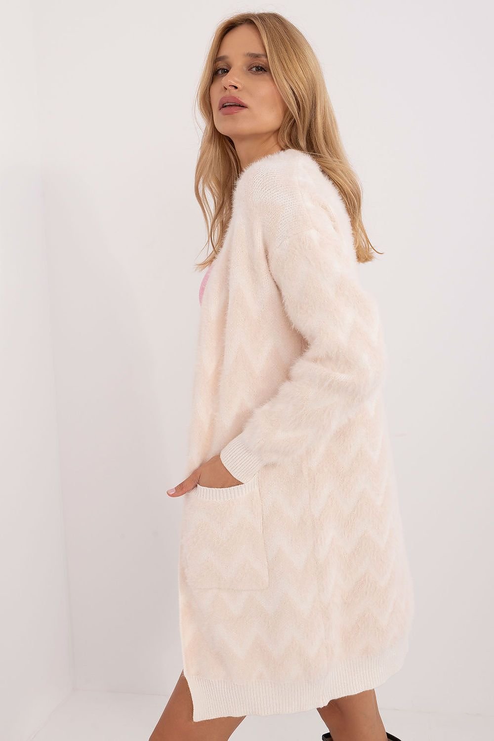GILET À MOTIFS GÉOMÉTRIQUE