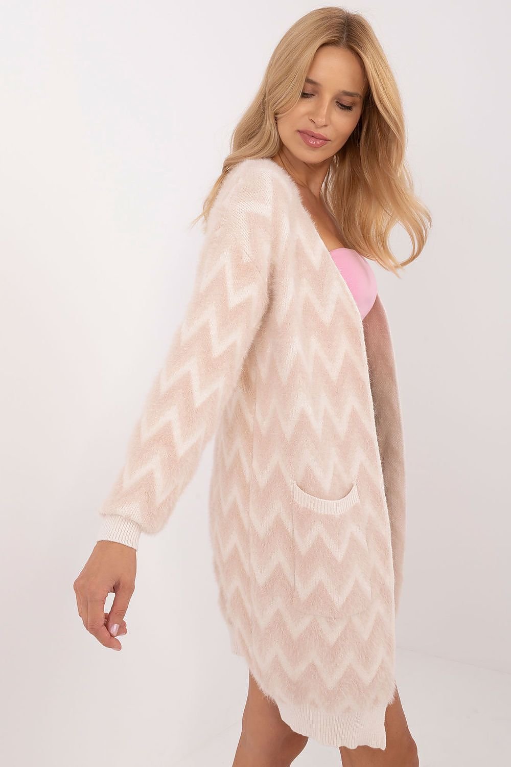 GILET À MOTIFS GÉOMÉTRIQUE