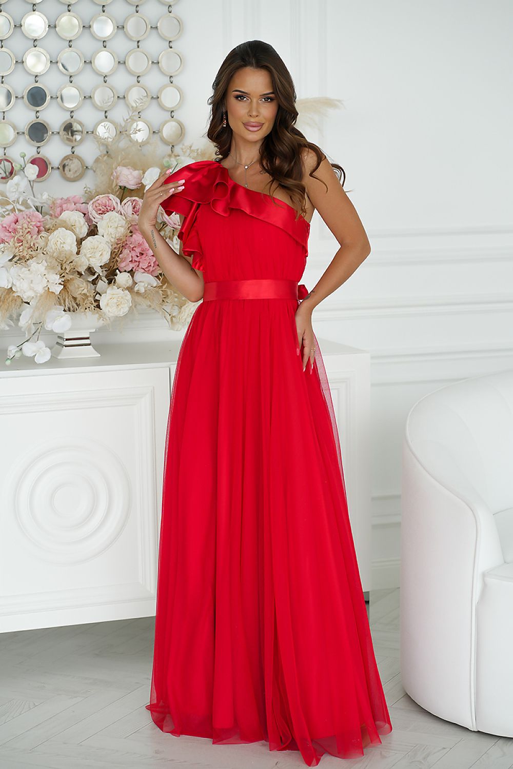 Robe longue model 200246 Bicotone