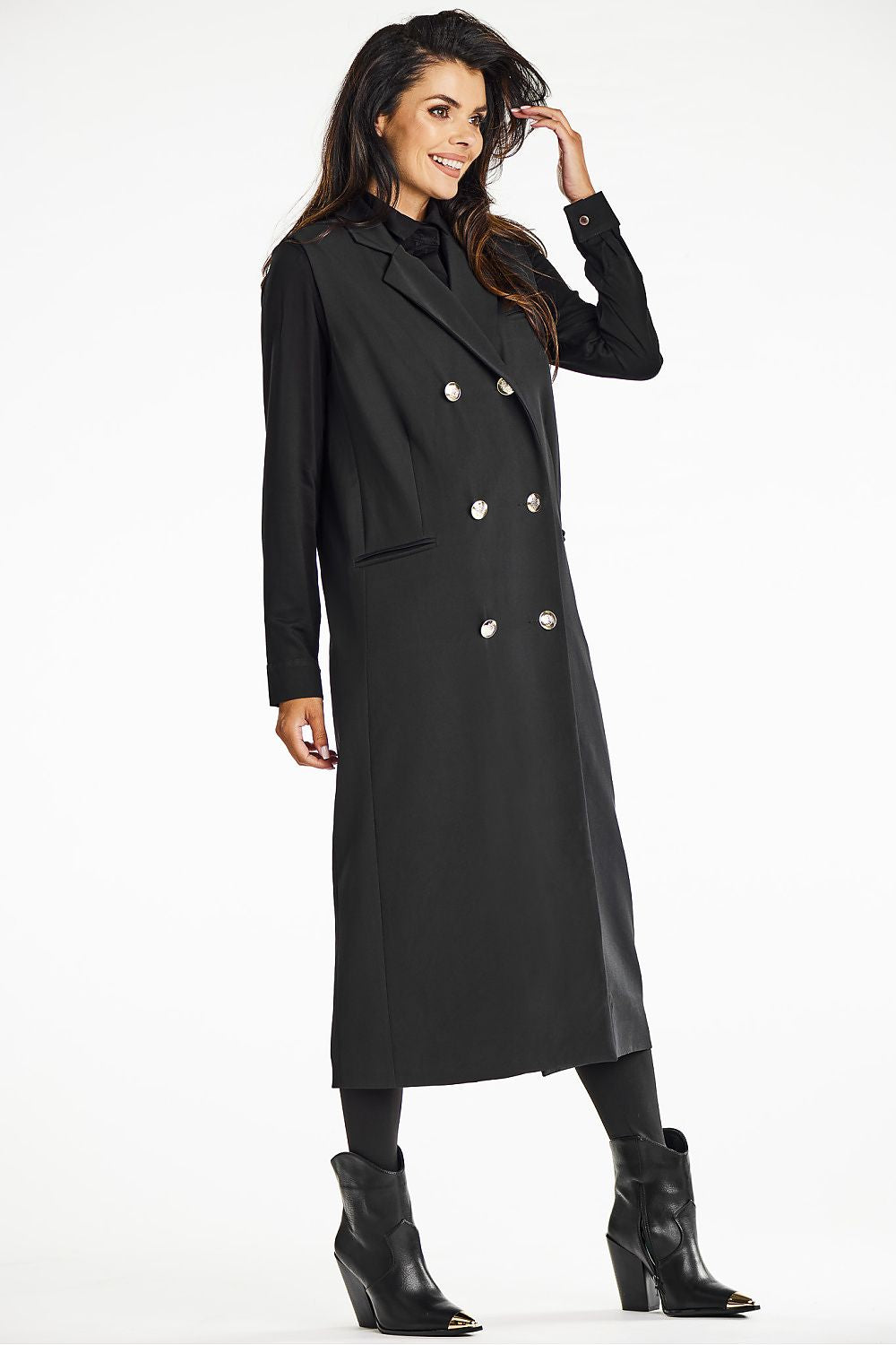 GILET MAXI DOUBLE BOUTONNAGE