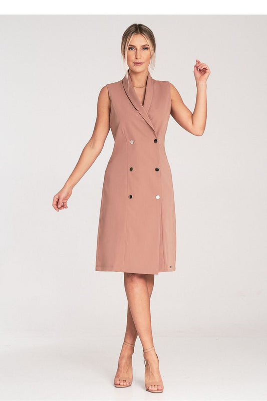 ROBE BLAZER LONG SANS MANCHES