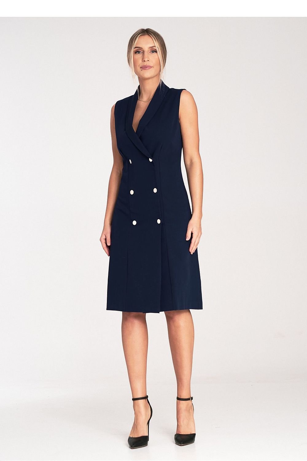 ROBE BLAZER LONG SANS MANCHES