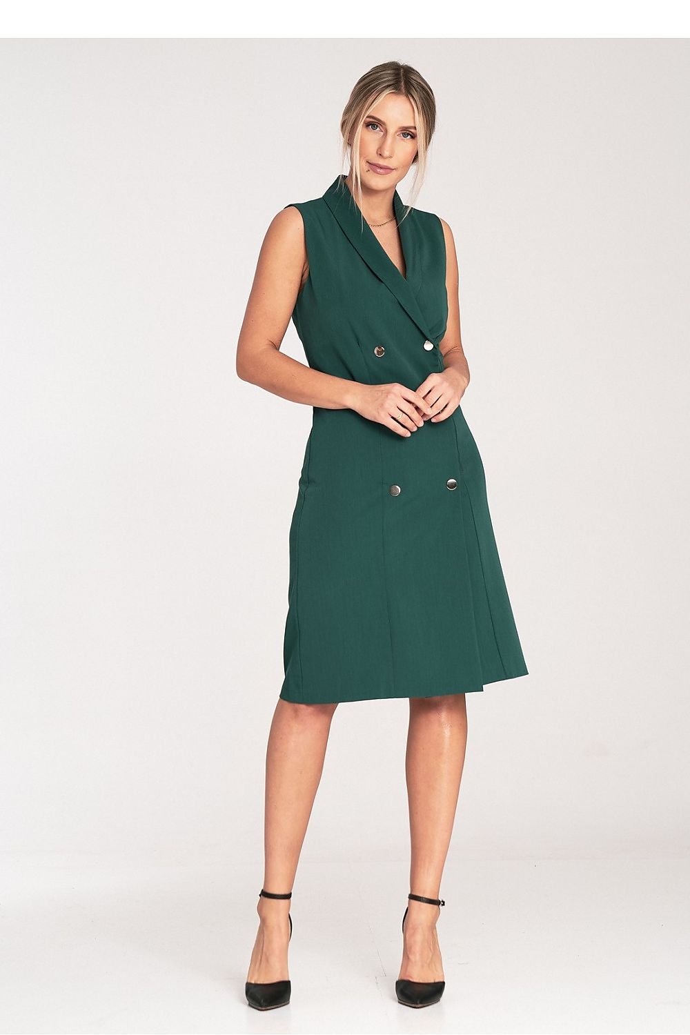 ROBE BLAZER LONG SANS MANCHES