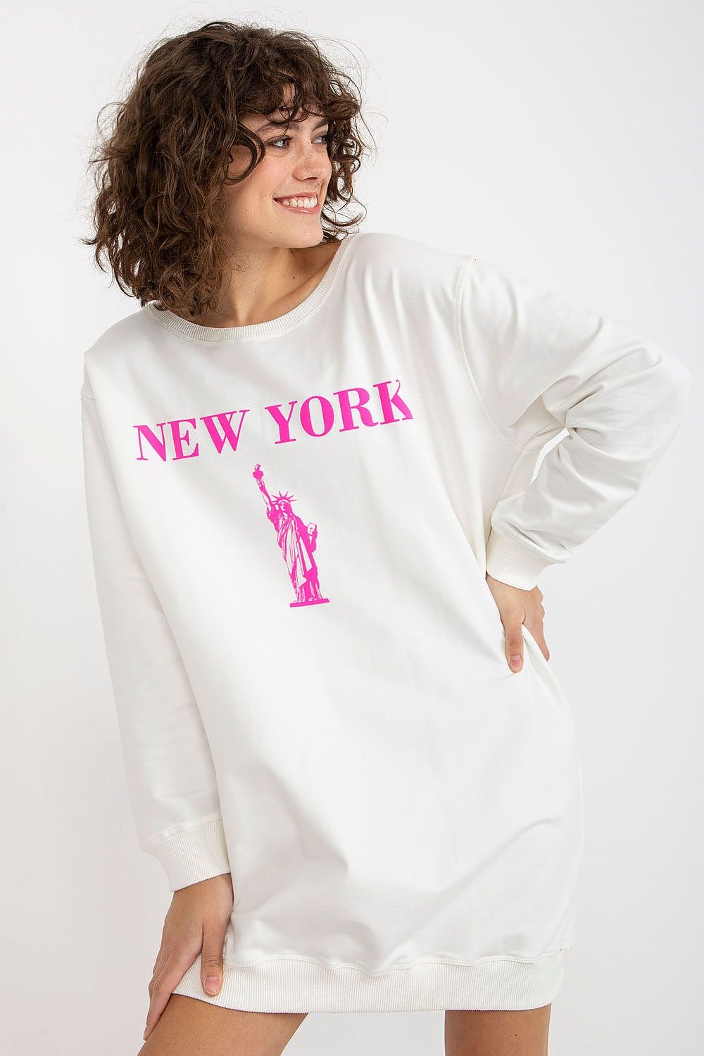 SWEATSHIRT OVERSIZE LONG NEW-YORK