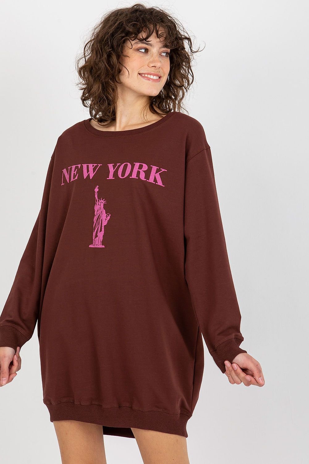 SWEATSHIRT OVERSIZE LONG NEW-YORK