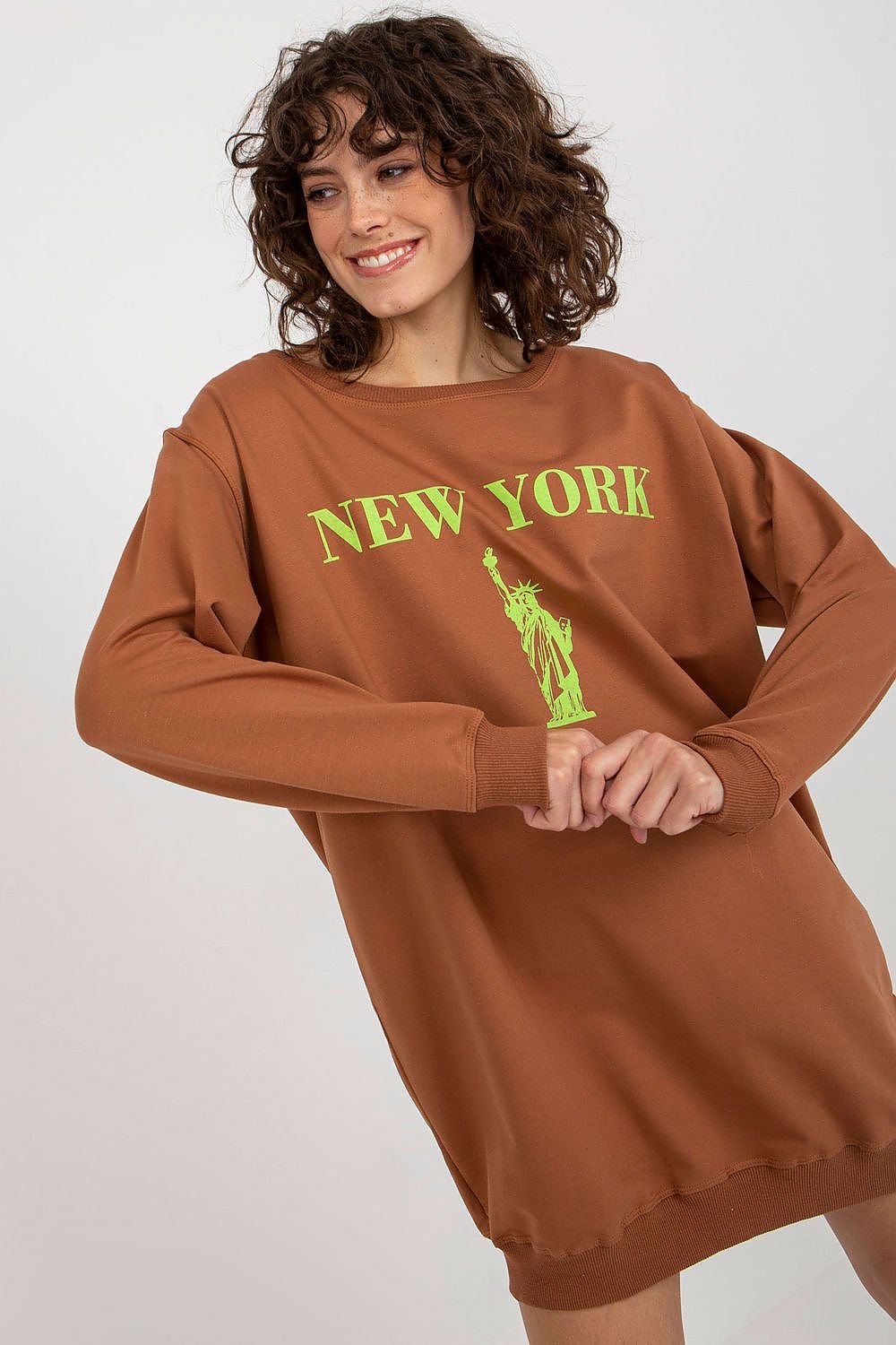 SWEATSHIRT OVERSIZE LONG NEW-YORK