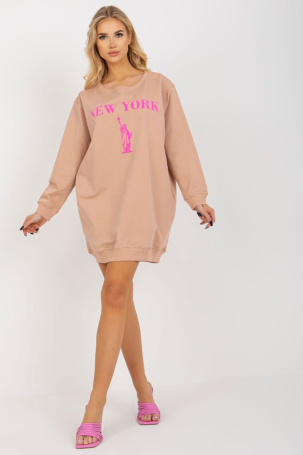 SWEATSHIRT OVERSIZE LONG NEW-YORK