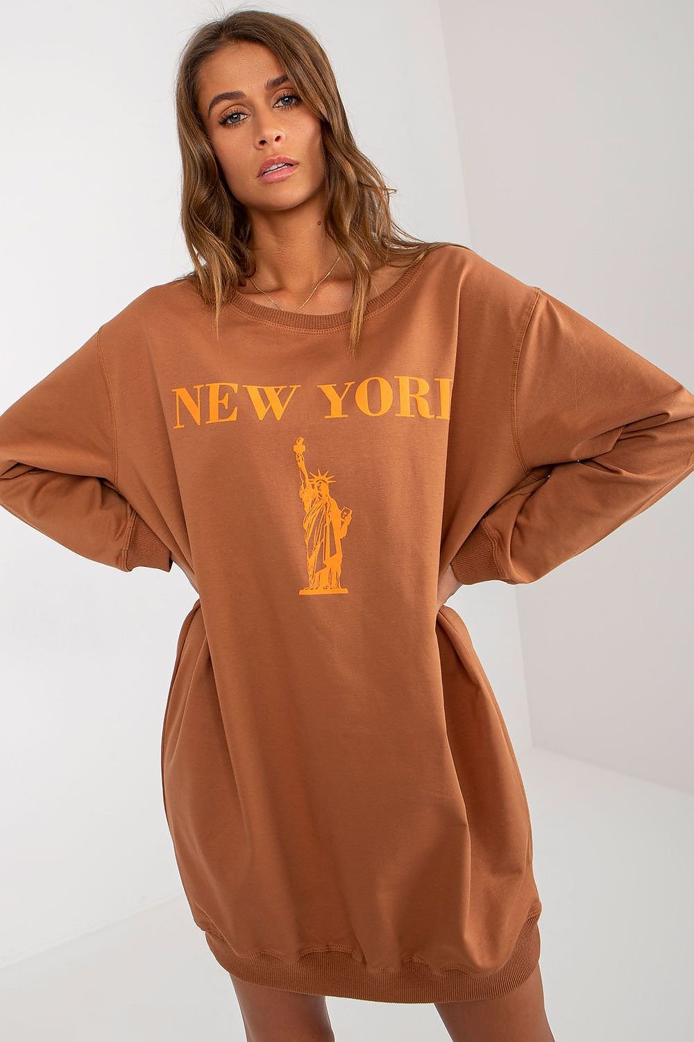SWEATSHIRT OVERSIZE LONG NEW-YORK
