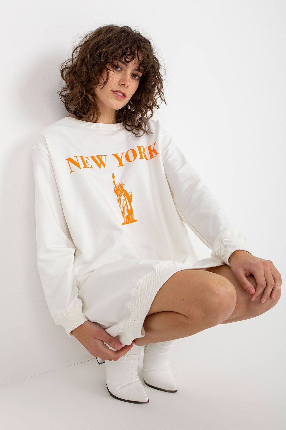 SWEATSHIRT OVERSIZE LONG NEW-YORK