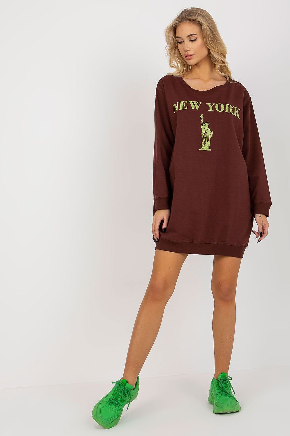 SWEATSHIRT OVERSIZE LONG NEW-YORK