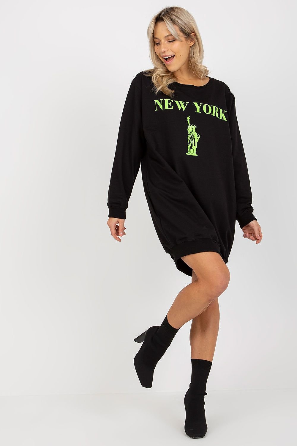 SWEATSHIRT OVERSIZE LONG NEW-YORK