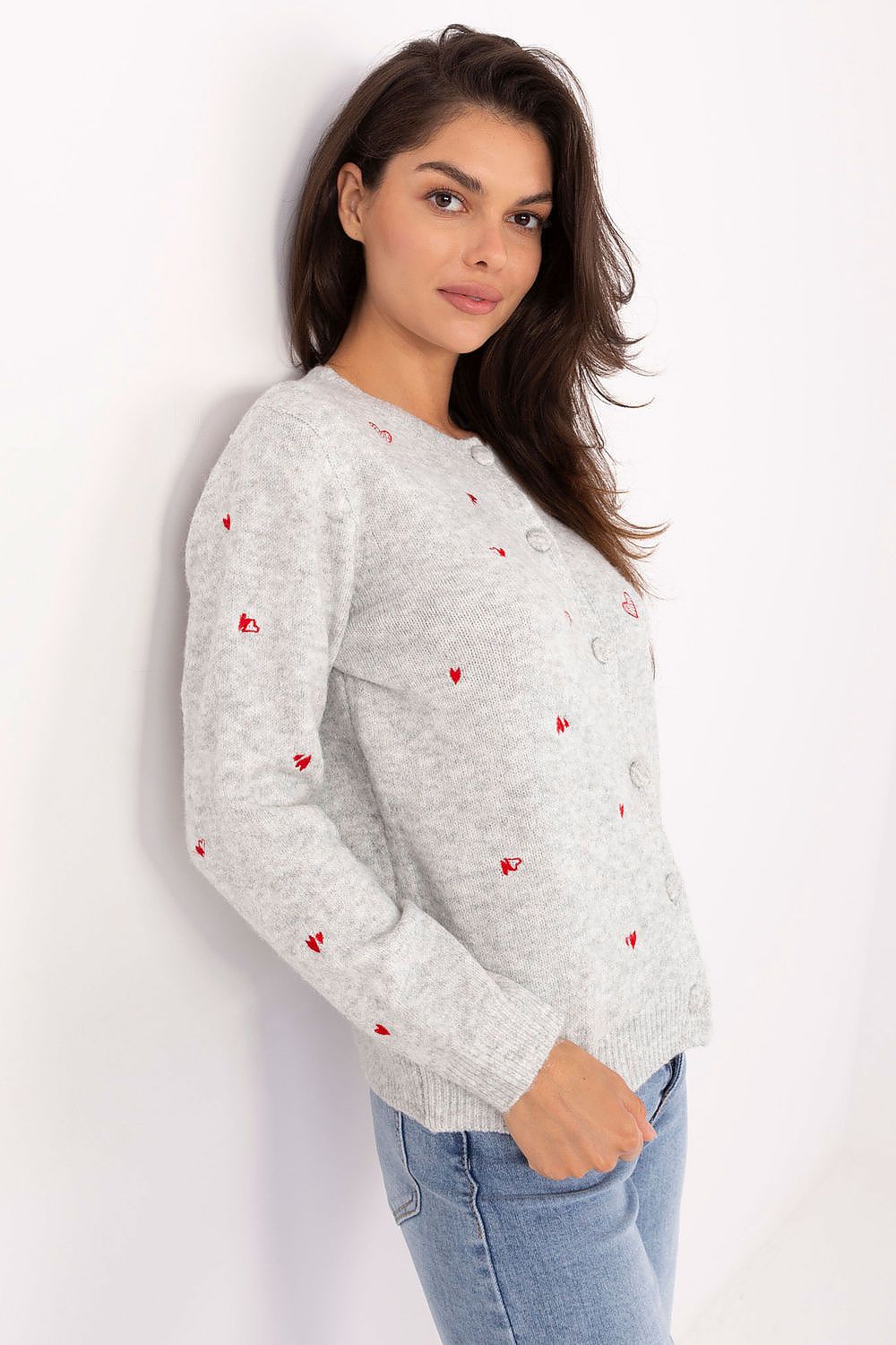 Gilet brodé cœur