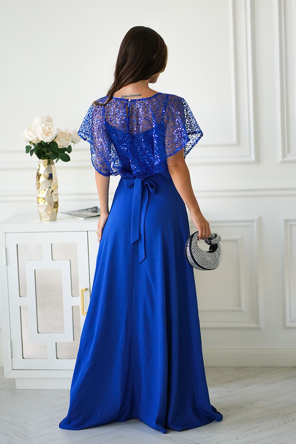 Robe longue model 219694 Bicotone