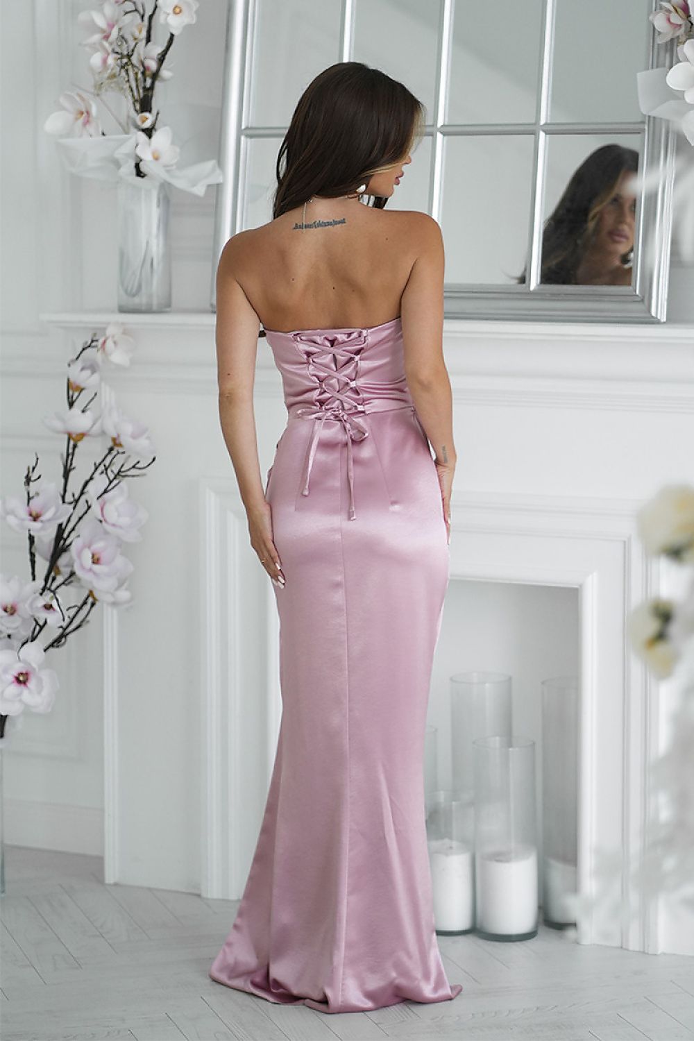 Robe longue model 219711 Bicotone