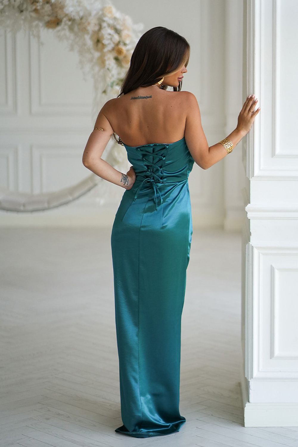 Robe longue model 219712 Bicotone