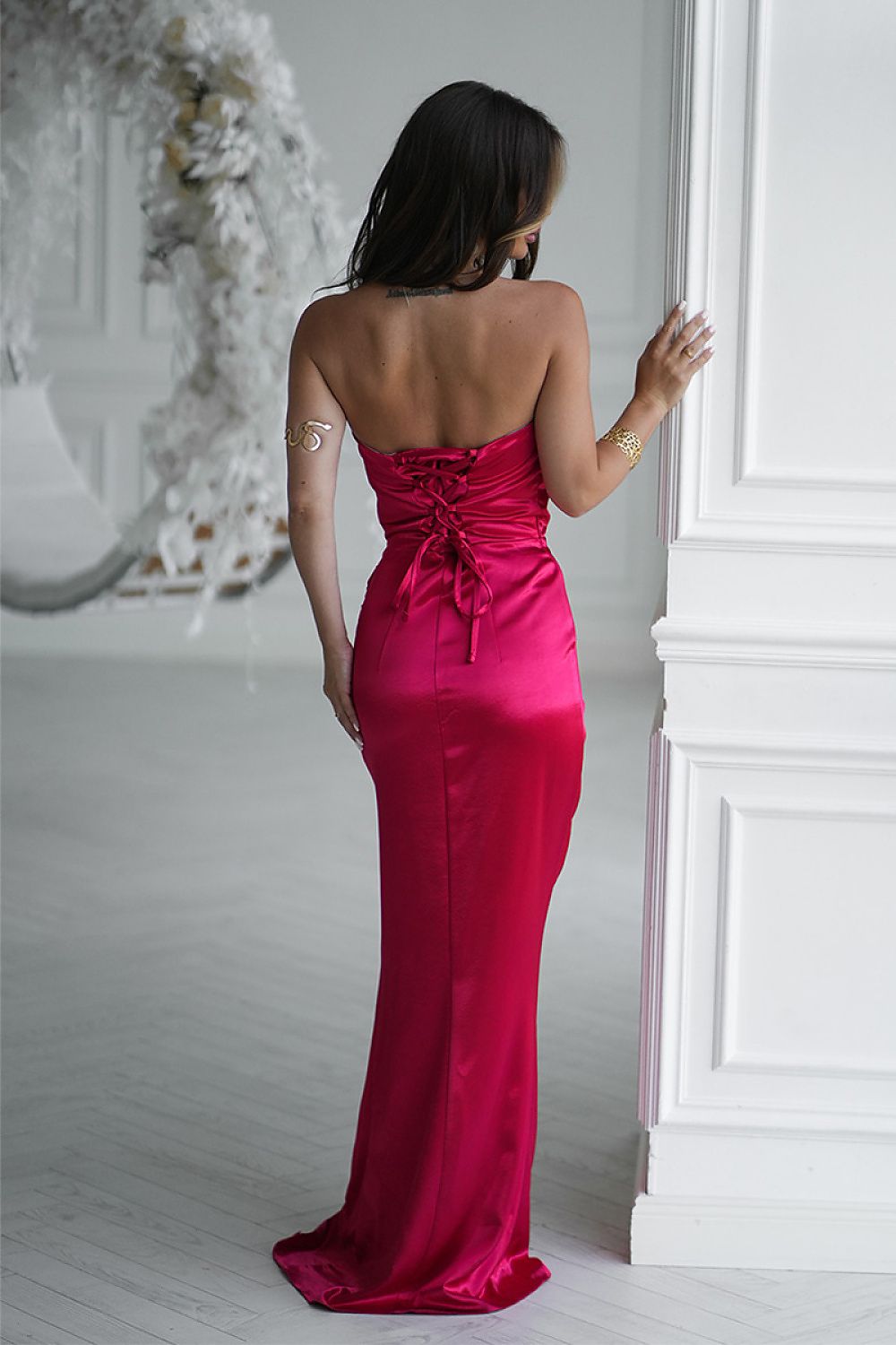 Robe longue model 219714 Bicotone