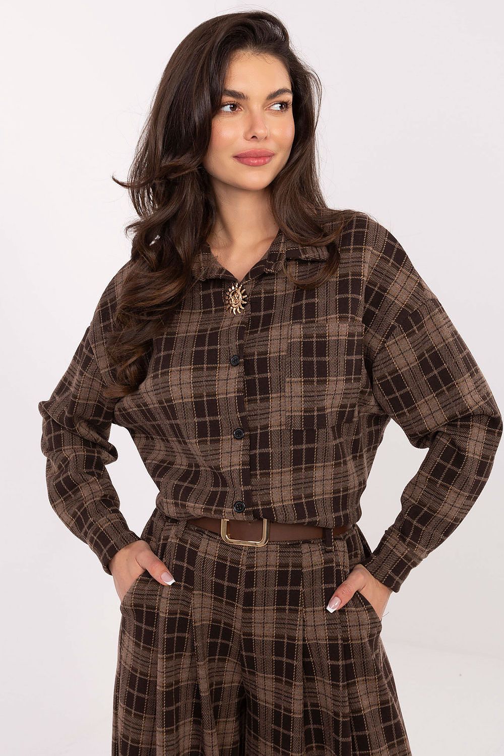 Chemise manche longue model 220040 Italy Moda
