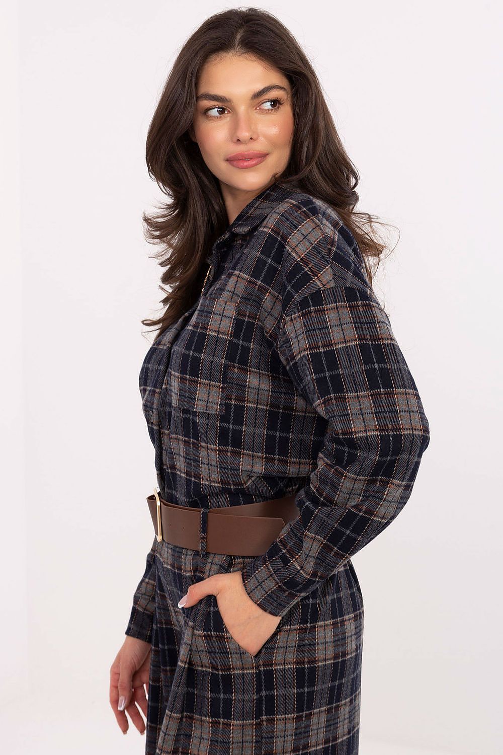 Chemise manche longue model 220041 Italy Moda