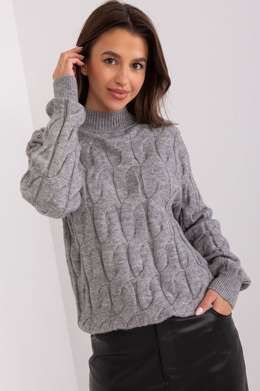 PULL TORSADÉ COL MONTANT