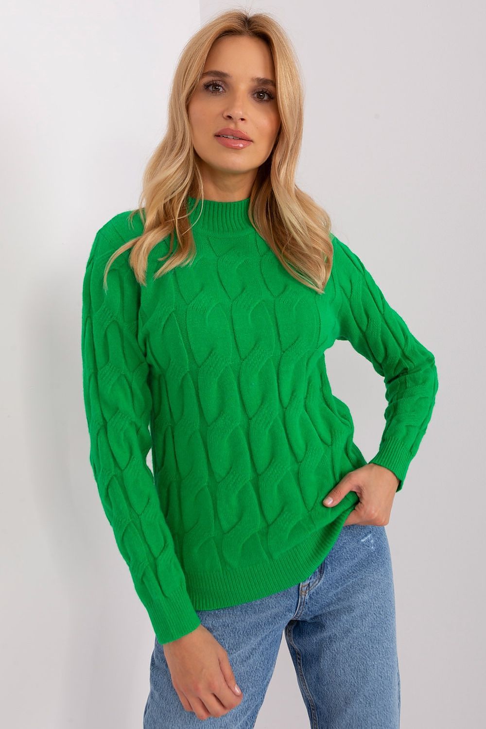 PULL TORSADÉ COL MONTANT