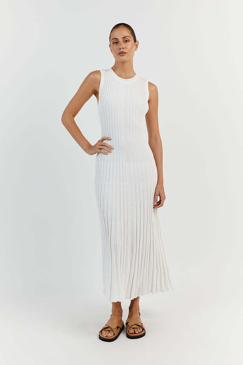 ROBE DÉCONTRACTÉE CASUAL PLISSÉE COTON