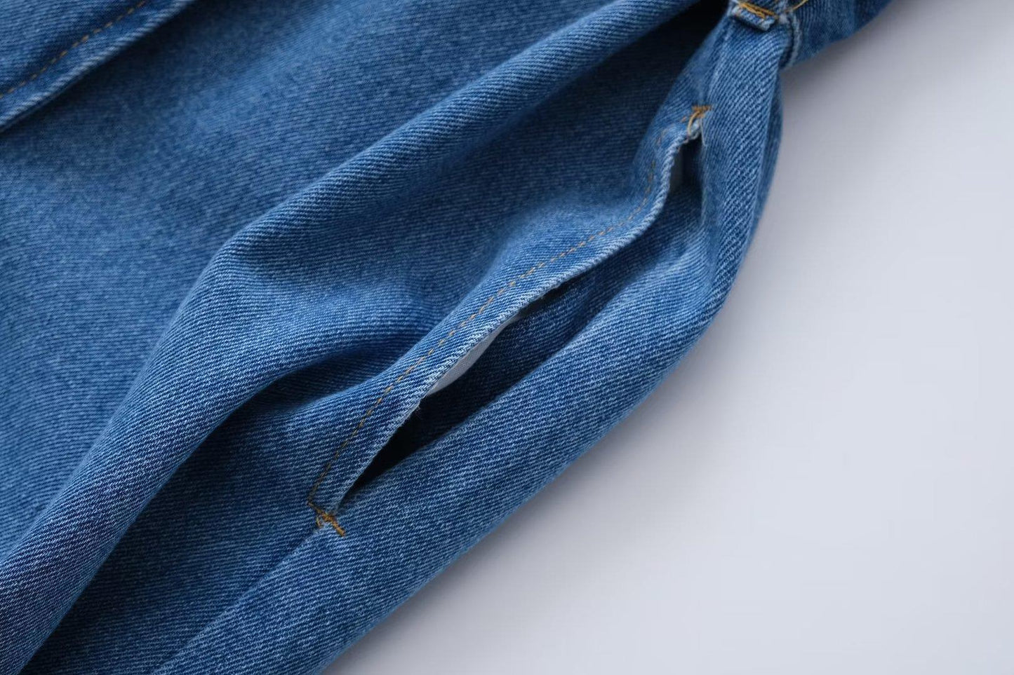 TRENCH COAT LONG EN DENIM