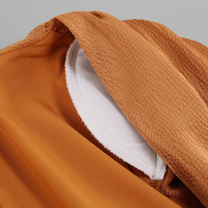 ROBE DE SOIRÉE LONGUE MANCHES LANTERNE