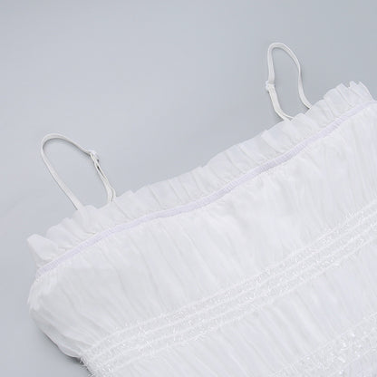 ROBE D'ÉTÉ LONGUE À VOLANTS