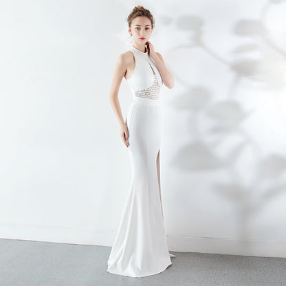 ROBE DE SOIRÉE SIRÈNE À PERLES